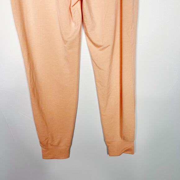 Old Navy Active Womens Small S Coral Orange Jogger Pants Foldover Waist Pockets - Picture 8 of 8